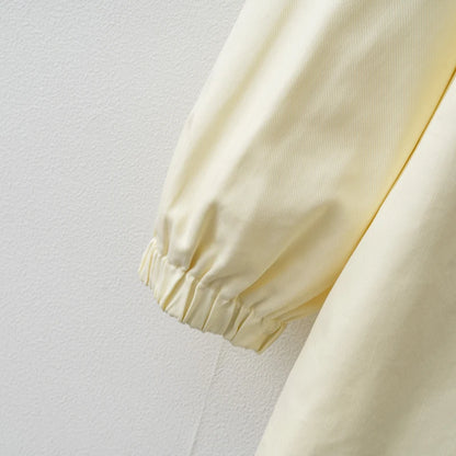 Light Yellow Womens Adjustable Zip Jacket - SpringAutumn Outerwear - ZOOMNSTORE