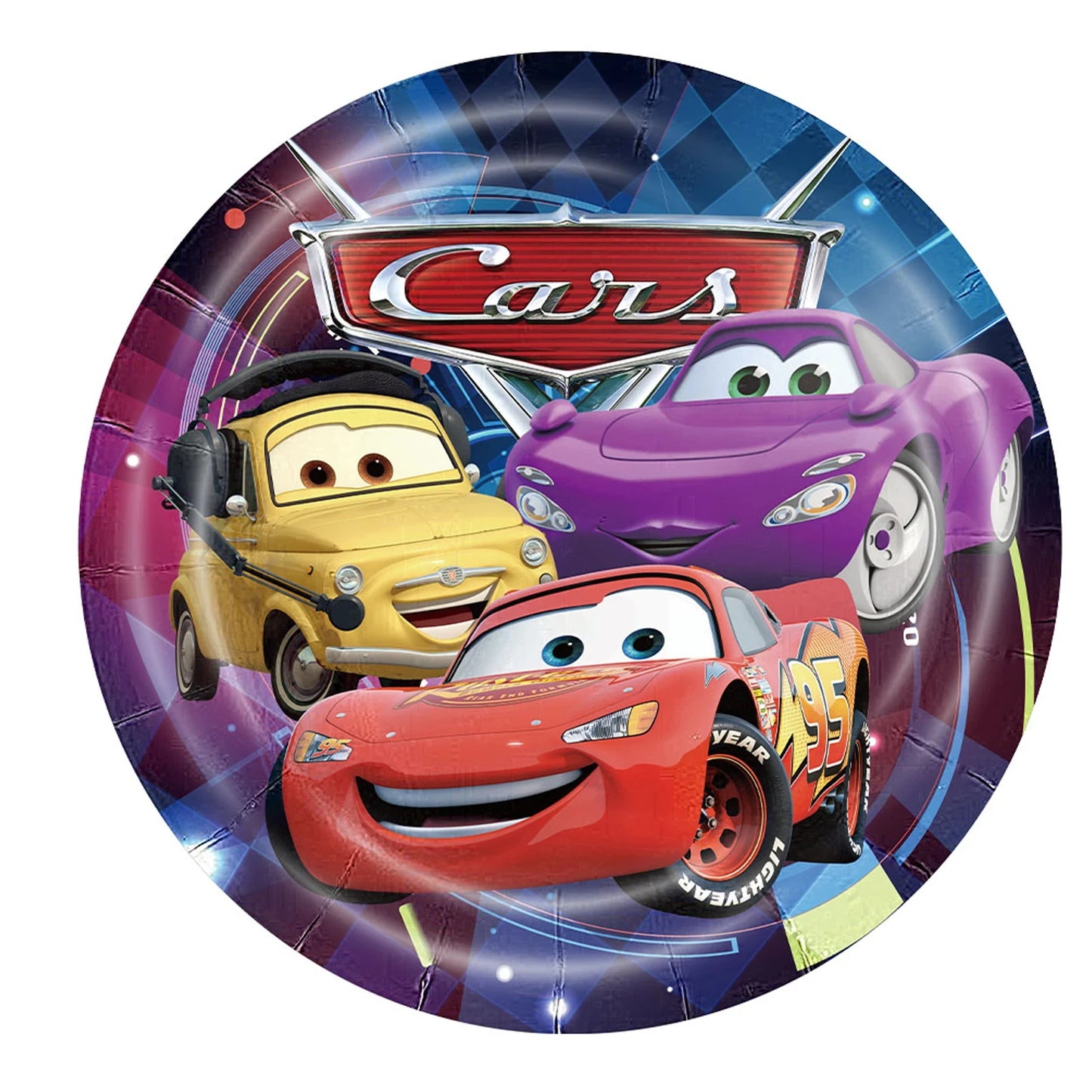 Lightning McQueen Party Supplies - Disposable Tableware  Paper Plates for Kids Birthday  Baby Shower - ZOOMNSTORE