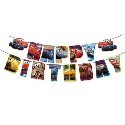 Lightning McQueen Party Supplies - Disposable Tableware  Paper Plates for Kids Birthday  Baby Shower - ZOOMNSTORE