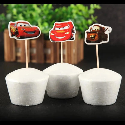 Lightning McQueen Party Supplies - Disposable Tableware  Paper Plates for Kids Birthday  Baby Shower - ZOOMNSTORE