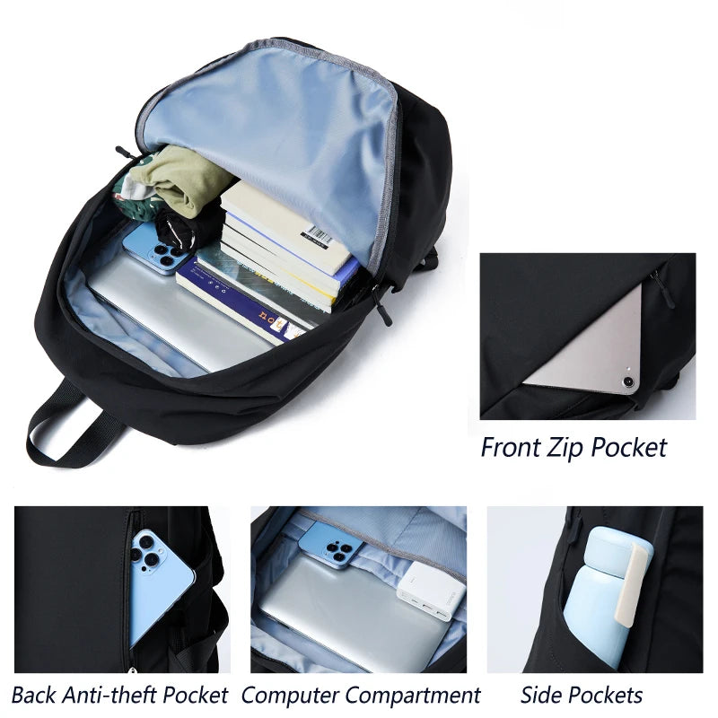 Lightweight 156 Laptop Backpack - Waterproof Oxford Travel Bag for Men  Teens - ZOOMNSTORE