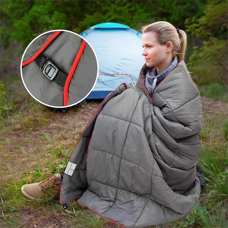 Lightweight Camping Blanket - Four Seasons Travel Mat With TPU Nylon & Feather Silk Cotton - ZOOMNSTORE