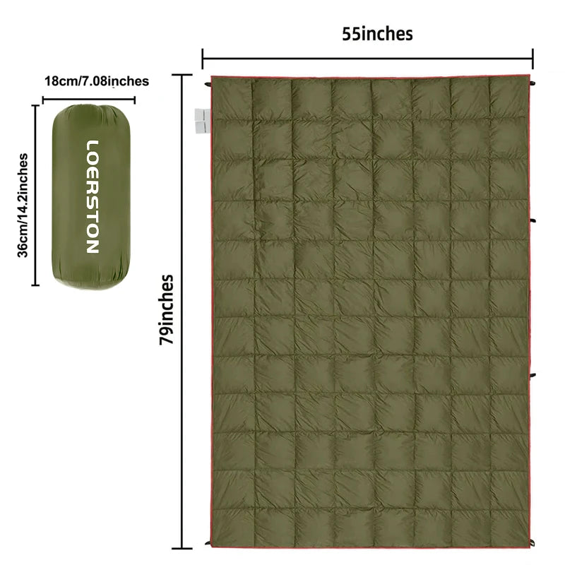 Lightweight Camping Blanket - Four Seasons Travel Mat With TPU Nylon & Feather Silk Cotton - ZOOMNSTORE