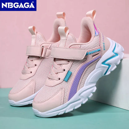 Lightweight Girls School Sneakers - Anti-Slip Breathable Casual Shoes Sizes 28-39 - ZOOMNSTORE