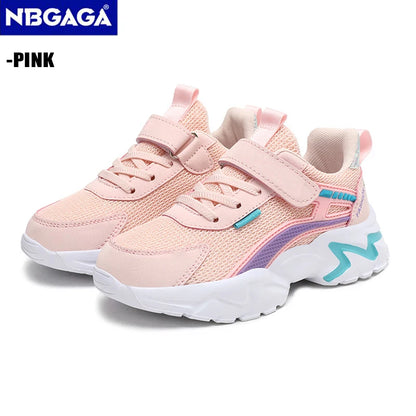 Lightweight Girls School Sneakers - Anti-Slip Breathable Casual Shoes Sizes 28-39 - ZOOMNSTORE