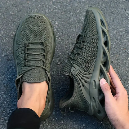 Lightweight Green Running Shoes - Breathable Size 48 Sports Trainers - ZOOMNSTORE