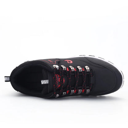 Lightweight Leather Sneakers - All-Season Casual Walking Shoes - ZOOMNSTORE