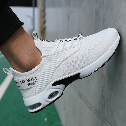 Lightweight Mens Breathable Mesh Running Shoes - Shock-Absorbing Casual Sports Sneakers - ZOOMNSTORE