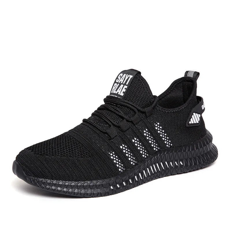 Lightweight Mens Sneakers - Casual Lace-up Mesh Running Shoes - ZOOMNSTORE