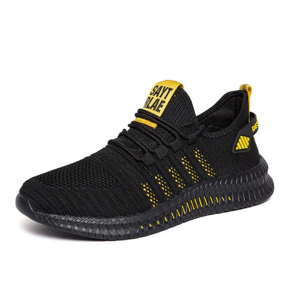 Lightweight Mens Sneakers - Casual Lace-up Mesh Running Shoes - ZOOMNSTORE
