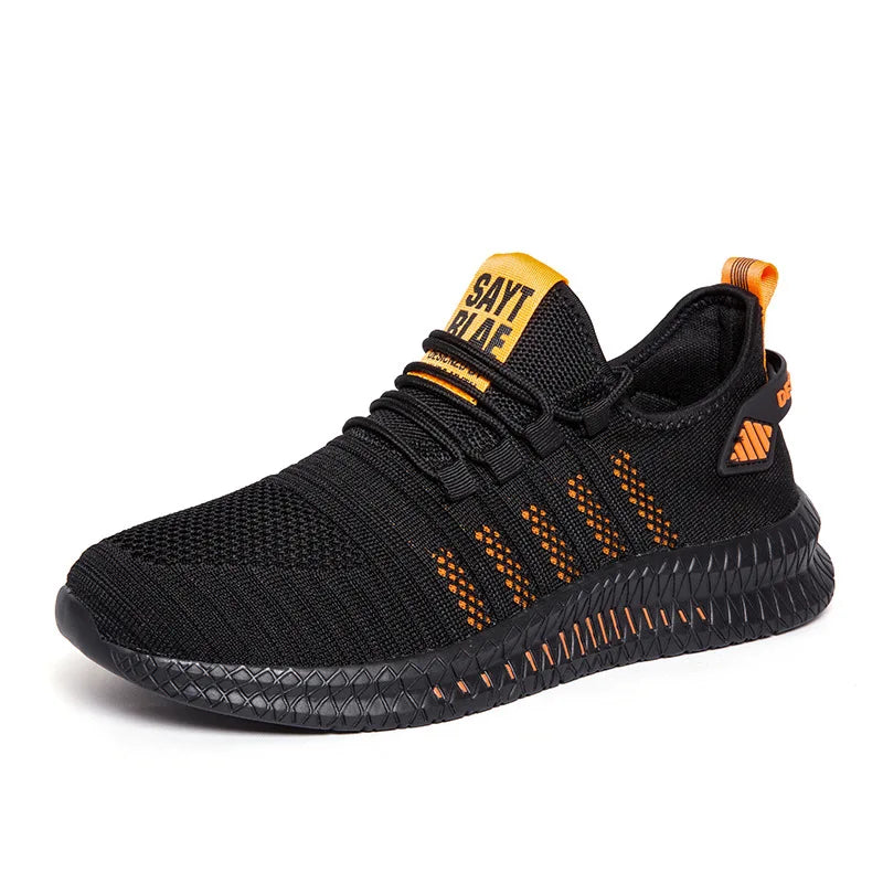 Lightweight Mens Sneakers - Casual Lace-up Mesh Running Shoes - ZOOMNSTORE