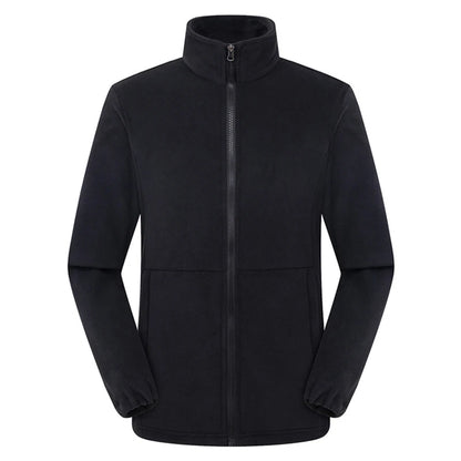 Lightweight Polar Fleece Jacket - Full Zip Outdoor Coat with Pockets - ZOOMNSTORE