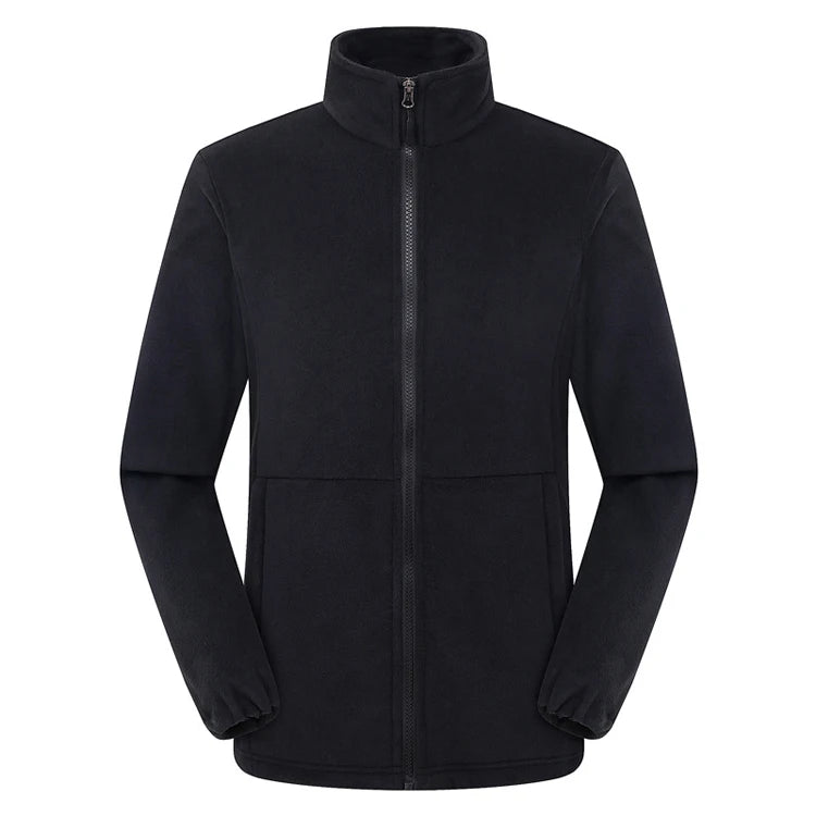 Lightweight Polar Fleece Jacket - Full Zip Outdoor Coat with Pockets - ZOOMNSTORE