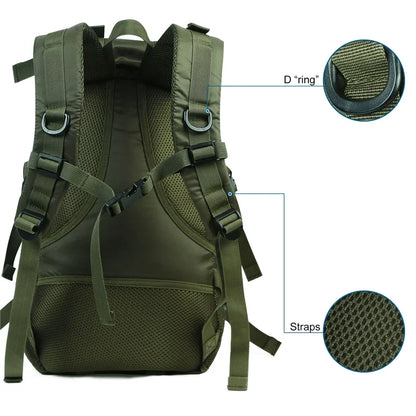 Waterproof Hiking Backpack - Lightweight Mens Camping Daypack - ZOOMNSTORE