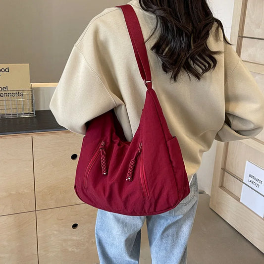 Lightweight Womens Nylon Crossbody Bag - Versatile Travel Hobo Shoulder Bag - ZOOMNSTORE