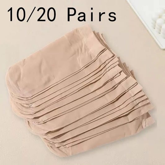 Lightweight Womens Solid Color Socks - Comfortable Mid Length Fashionable Summer Socks 1020 Pairs - ZOOMNSTORE