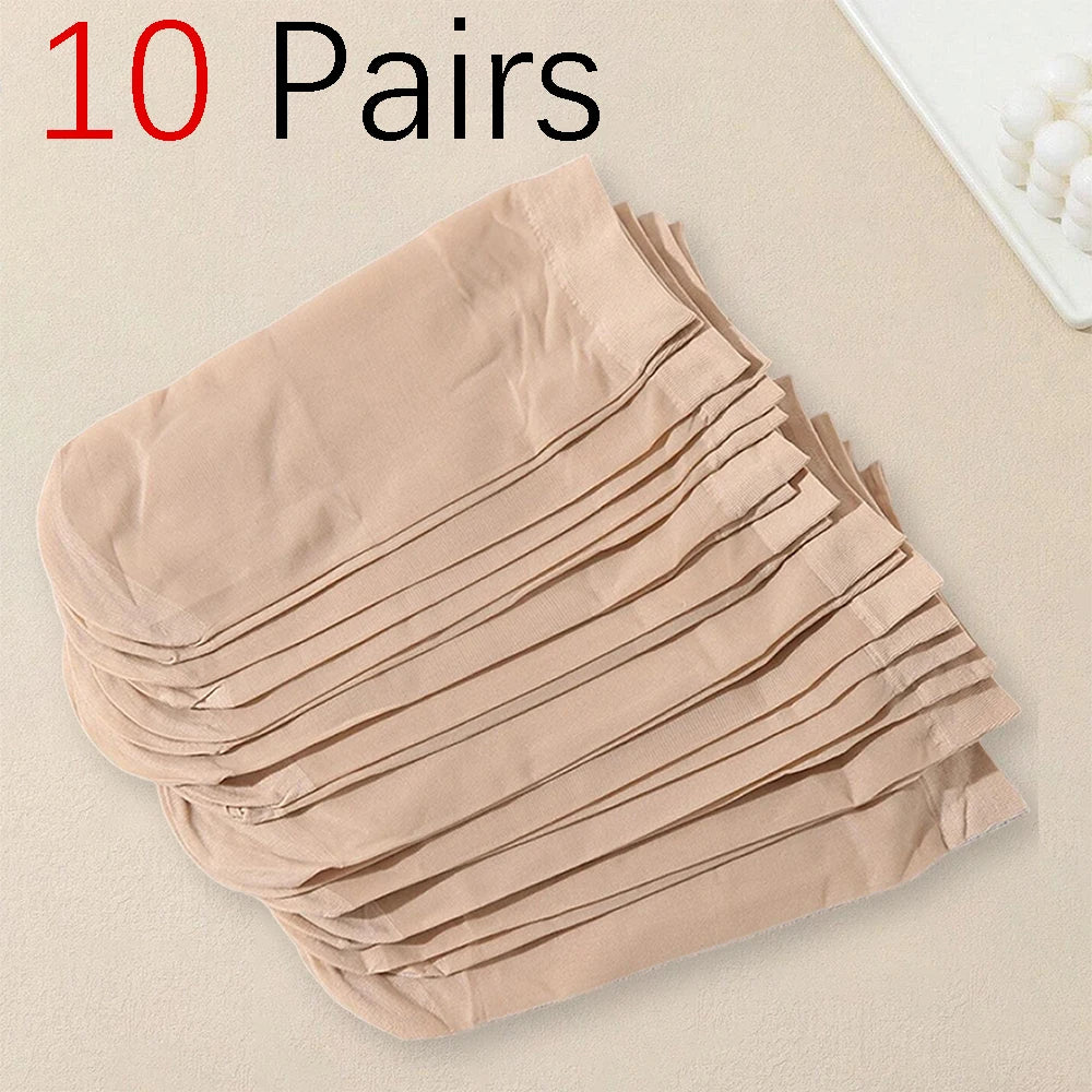 Lightweight Womens Solid Color Socks - Comfortable Mid Length Fashionable Summer Socks 1020 Pairs - ZOOMNSTORE