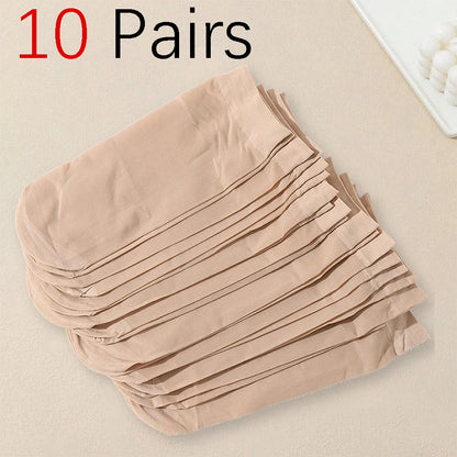 Lightweight Womens Solid Color Socks - Comfortable Mid Length Fashionable Summer Socks 1020 Pairs - ZOOMNSTORE