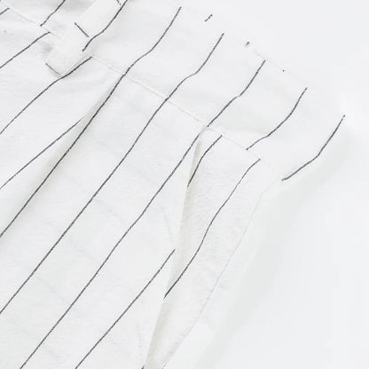 Linen Casual Pants - Men’s Striped Straight-Leg Breathable Loose Trousers for Spring - ZOOMNSTORE