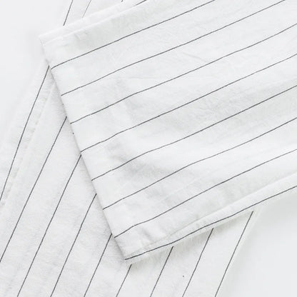 Linen Casual Pants - Men’s Striped Straight-Leg Breathable Loose Trousers for Spring - ZOOMNSTORE