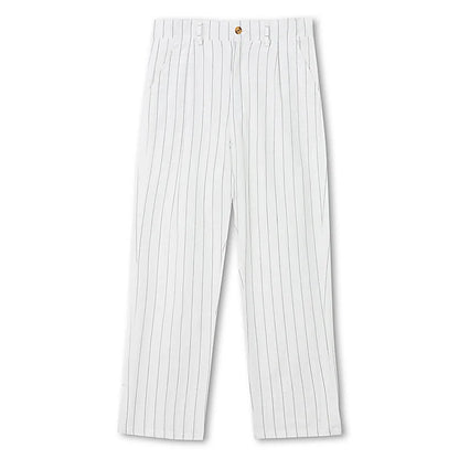 Linen Casual Pants - Men’s Striped Straight-Leg Breathable Loose Trousers for Spring - ZOOMNSTORE