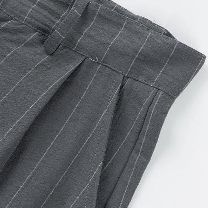 Linen Casual Pants - Men’s Striped Straight-Leg Breathable Loose Trousers for Spring - ZOOMNSTORE