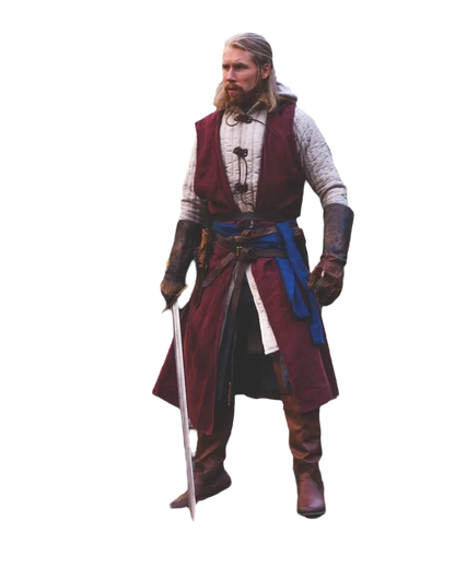 Open-Front Surcoat - Linen Medieval Overgarment Adult Celtic Robe with Hood Viking Cape, Renaissance Cosplay LARP Costume - ZOOMNSTORE