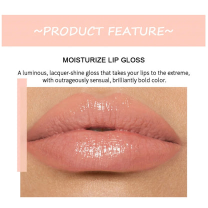 Lip Gloss Set - 6 PCS Long-Lasting Liquid Lip Stains with Mirror - ZOOMNSTORE