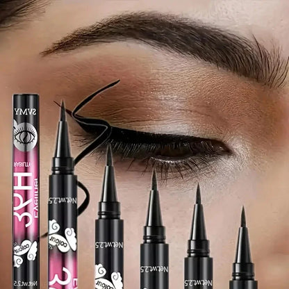 Liquid Eyeliner - 12 PCS Waterproof Black Liner Pen, Long Lasting & Smudge Proof - ZOOMNSTORE