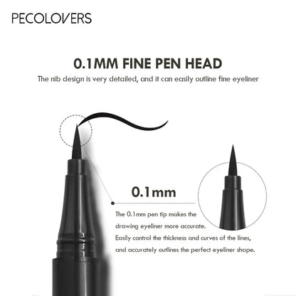Liquid Eyeliner Pen - 5PCS Waterproof Black Fine Tip, Long Lasting Eye Makeup Set - ZOOMNSTORE
