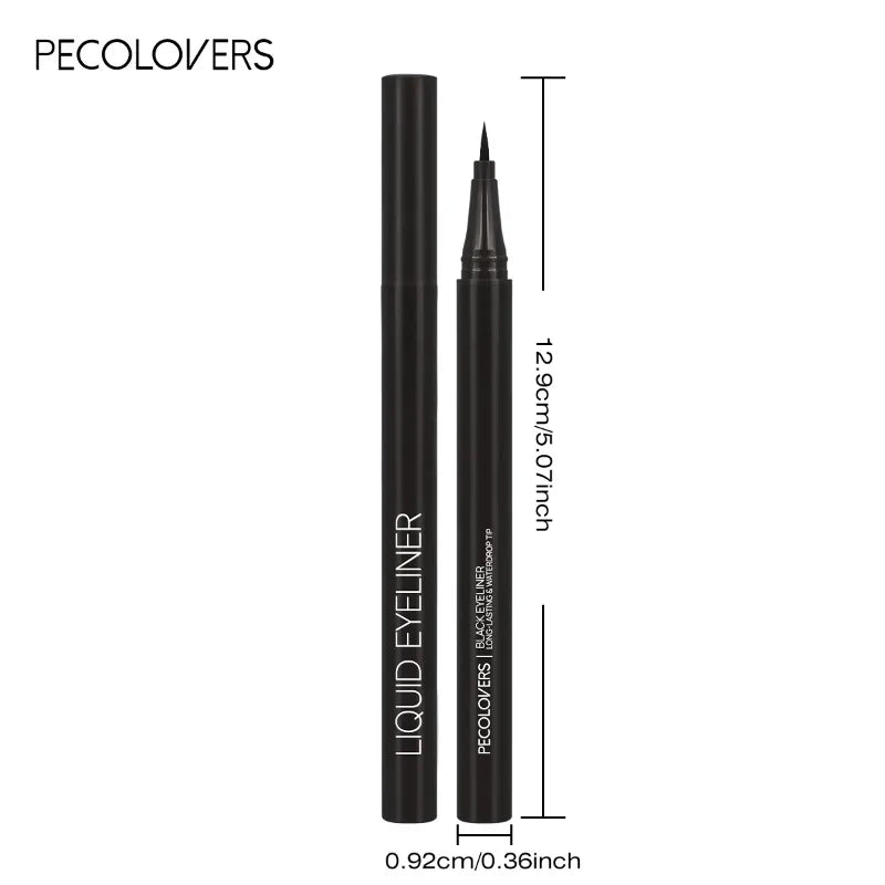 Liquid Eyeliner Pen - 5PCS Waterproof Black Fine Tip, Long Lasting Eye Makeup Set - ZOOMNSTORE