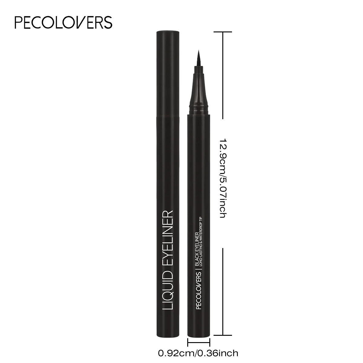 Liquid Eyeliner Pen - 5PCS Waterproof Black Fine Tip, Long Lasting Eye Makeup Set - ZOOMNSTORE