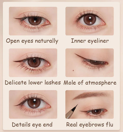 Liquid Eyeliner Pen - Waterproof Matte Eye Pencil With Fine Tip, Quick Dry & Smudge Proof - ZOOMNSTORE