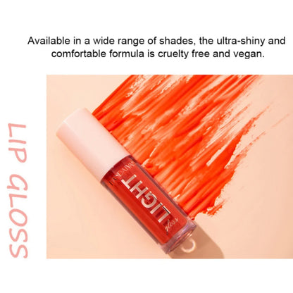 Lip Gloss Set - 6 PCS Long-Lasting Liquid Lip Stains with Mirror - ZOOMNSTORE