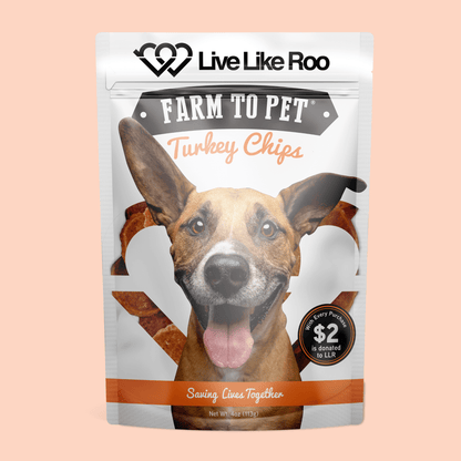 Live Like Roo Turkey Chips for Dogs | Dog Treats That Give Back - ZOOMNSTORE