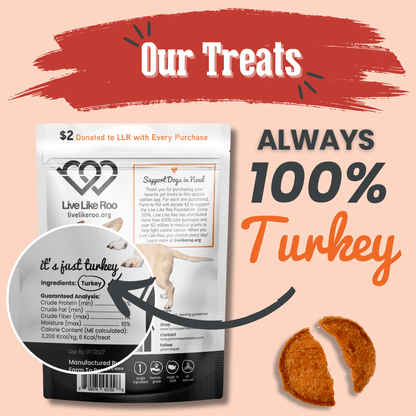Live Like Roo Turkey Chips for Dogs | Dog Treats That Give Back - ZOOMNSTORE