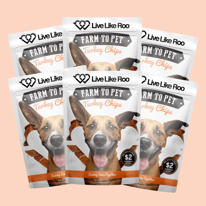 Live Like Roo Turkey Chips for Dogs | Dog Treats That Give Back - ZOOMNSTORE