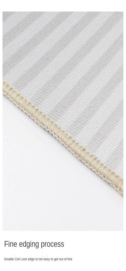 Living Room Sofa Cushion - Modern Striped Polyester Pillow | Easy Care, Anti Slip Pad - ZOOMNSTORE