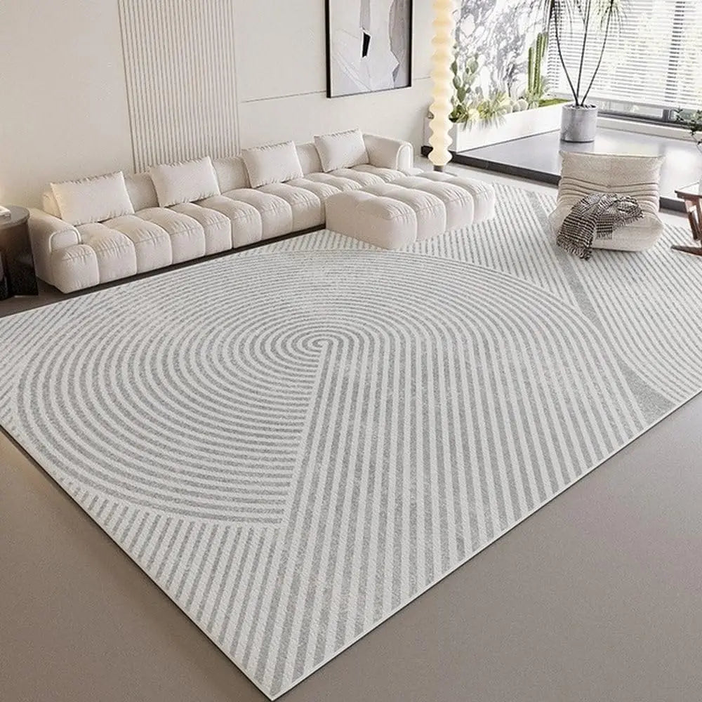 Living Room Sofa Cushion - Modern Striped Polyester Pillow | Easy Care, Anti Slip Pad - ZOOMNSTORE