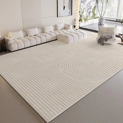 Living Room Sofa Cushion - Modern Striped Polyester Pillow | Easy Care, Anti Slip Pad - ZOOMNSTORE