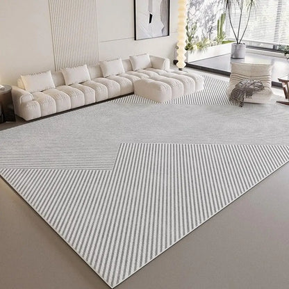 Living Room Sofa Cushion - Modern Striped Polyester Pillow | Easy Care, Anti Slip Pad - ZOOMNSTORE