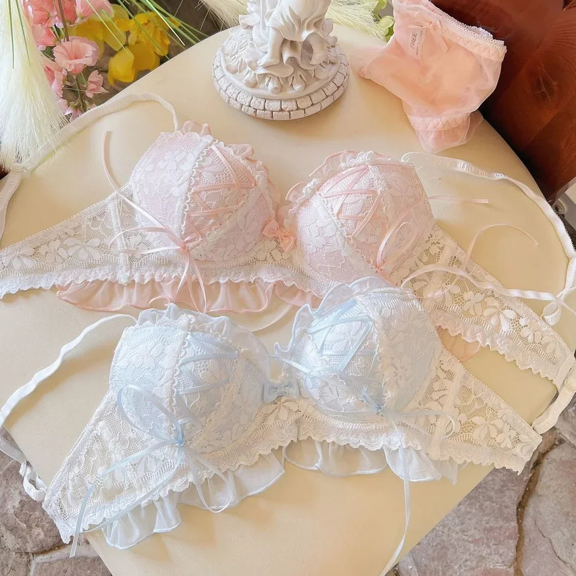 Japanese Lolita Lace Push-Up Bra - Womens Lingerie for Girls - ZOOMNSTORE