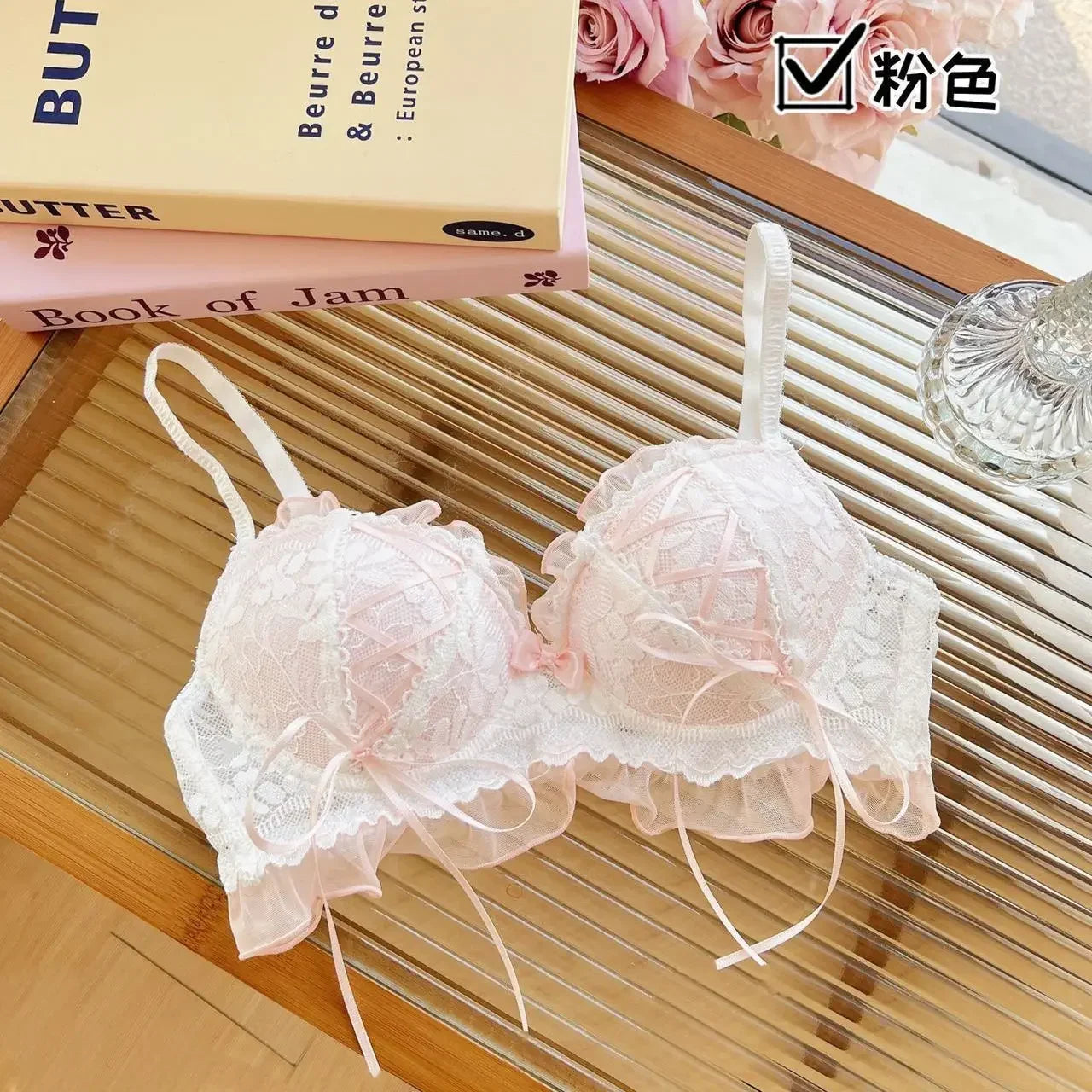 Japanese Lolita Lace Push-Up Bra - Womens Lingerie for Girls - ZOOMNSTORE