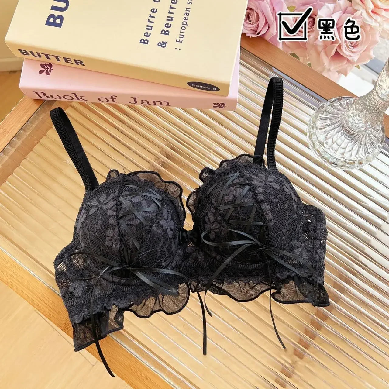 Japanese Lolita Lace Push-Up Bra - Womens Lingerie for Girls - ZOOMNSTORE