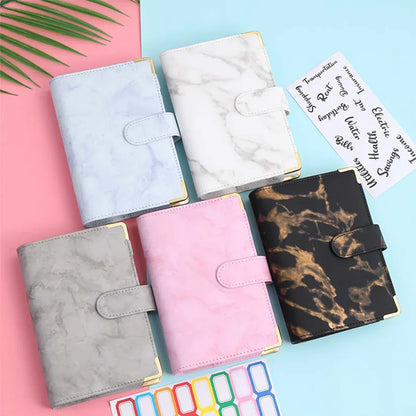 Loose Leaf Notebook A6 Multi Colored - Detachable Savings Book for School Students - ZOOMNSTORE