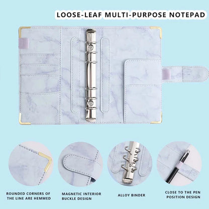 Loose Leaf Notebook A6 Multi Colored - Detachable Savings Book for School Students - ZOOMNSTORE