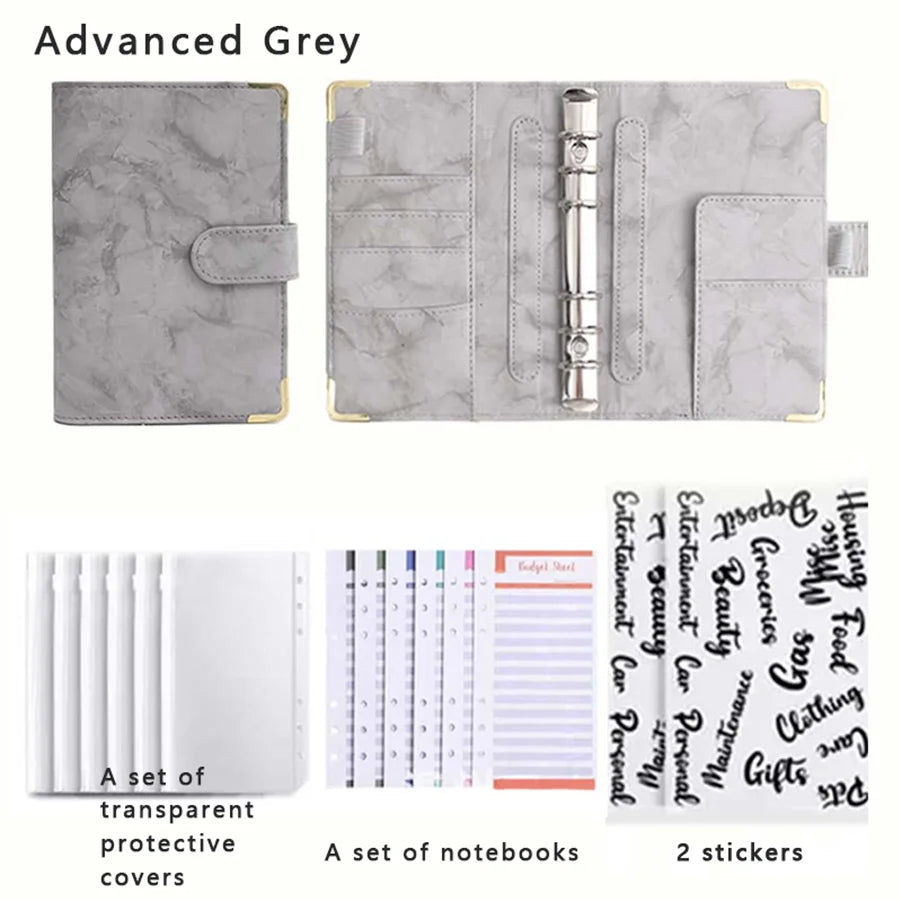 Loose Leaf Notebook A6 Multi Colored - Detachable Savings Book for School Students - ZOOMNSTORE