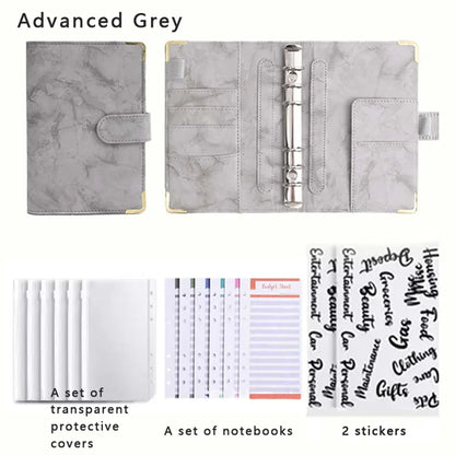 Loose Leaf Notebook A6 Multi Colored - Detachable Savings Book for School Students - ZOOMNSTORE