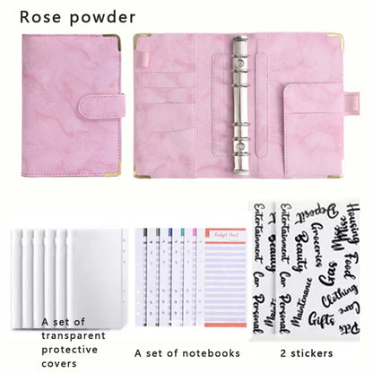 Loose Leaf Notebook A6 Multi Colored - Detachable Savings Book for School Students - ZOOMNSTORE