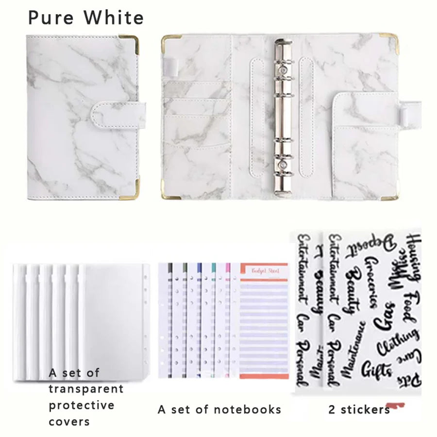 Loose Leaf Notebook A6 Multi Colored - Detachable Savings Book for School Students - ZOOMNSTORE
